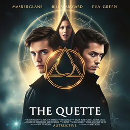 A movie poster featuring a central Triquetra symbol with mystical lighting
