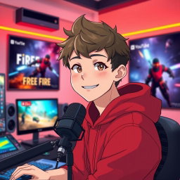 An anime boy with a mature appearance resembling a young man, facing forward with a friendly smile