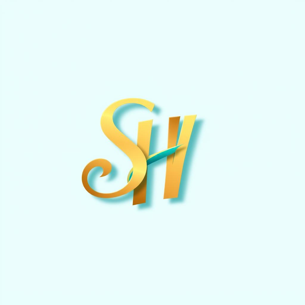 A modern and sleek logo design featuring the letters 'S' and 'H' intertwined in a creative way