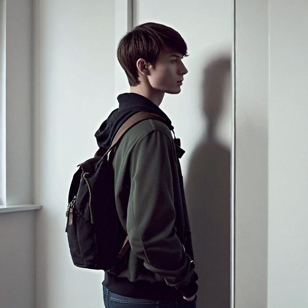 A Glimpse Beyond: A Boy's Reflection