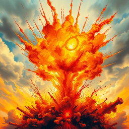 Ignite Your Imagination: Abstract Explosion Art