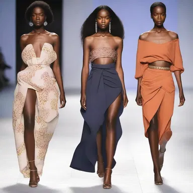The designer showcased an ameliorative collection that aimed to empower and uplift women.