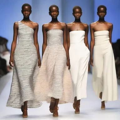 The designer showcased an ameliorative collection that aimed to empower and uplift women.