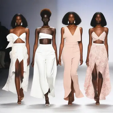 The designer showcased an ameliorative collection that aimed to empower and uplift women.