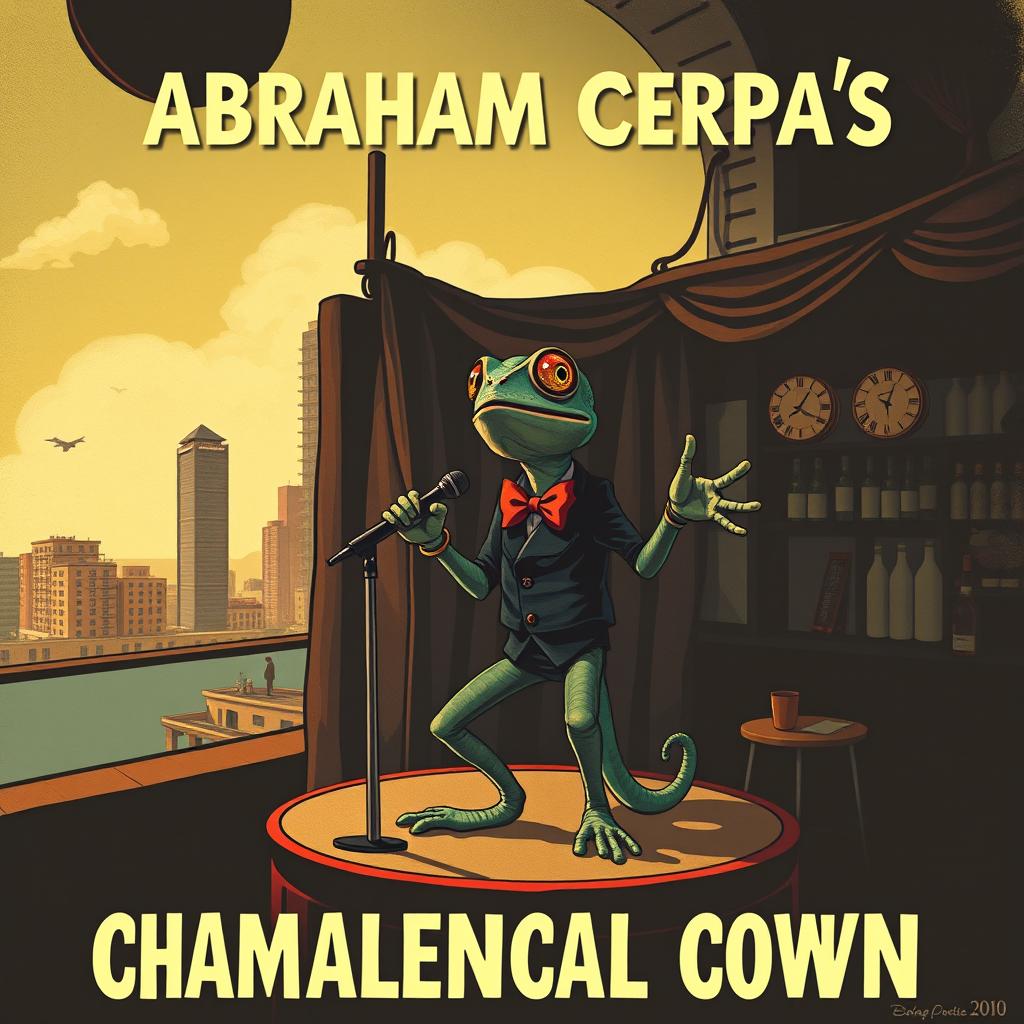 A movie poster for 'Abraham Cerpa's: CHAMALEONICAL CLOWN'