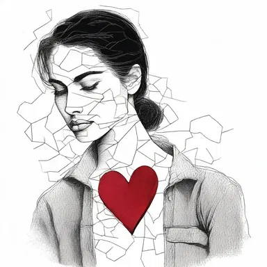 The novel explored the ameliorative effects of love on a broken heart.