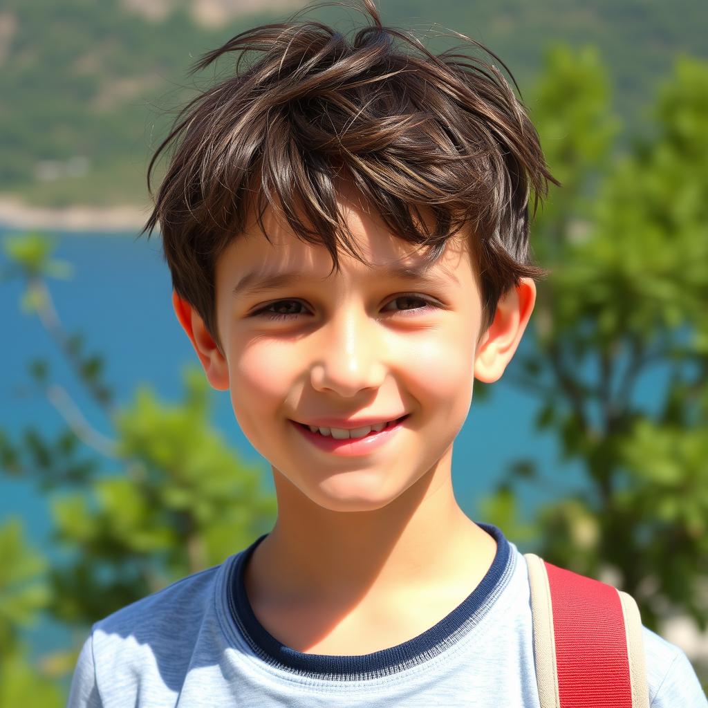 A young boy named Harutyun, aged 11, living in Sevan