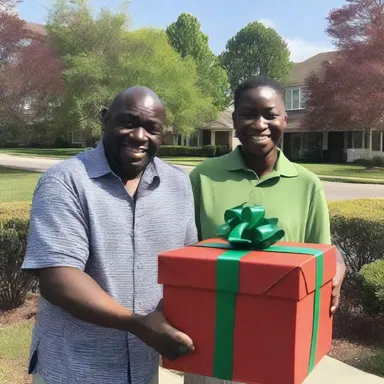 The ameliorative gesture of surprising his partner with a heartfelt gift melted her heart.