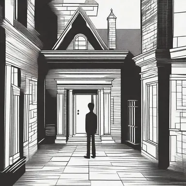 The protagonist searched for an ameliorative solution to escape the haunted house.