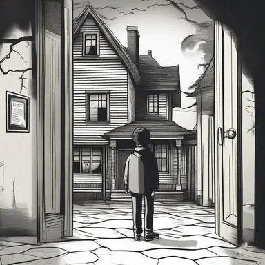 The protagonist searched for an ameliorative solution to escape the haunted house.