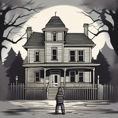 The protagonist searched for an ameliorative solution to escape the haunted house.