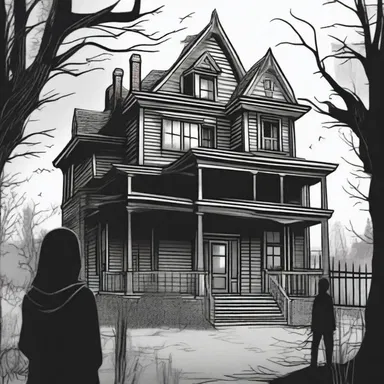 The protagonist searched for an ameliorative solution to escape the haunted house.