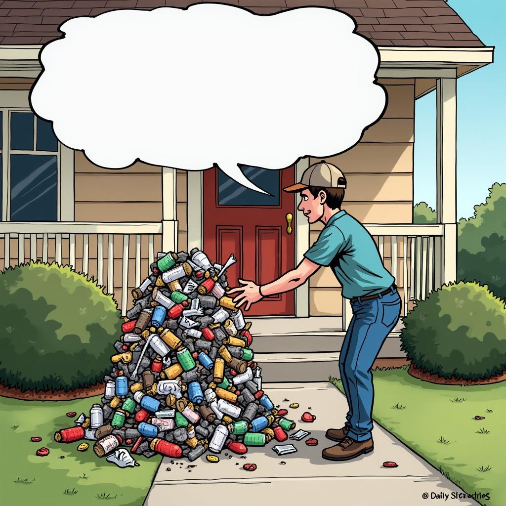 A Comical Encounter with Trash