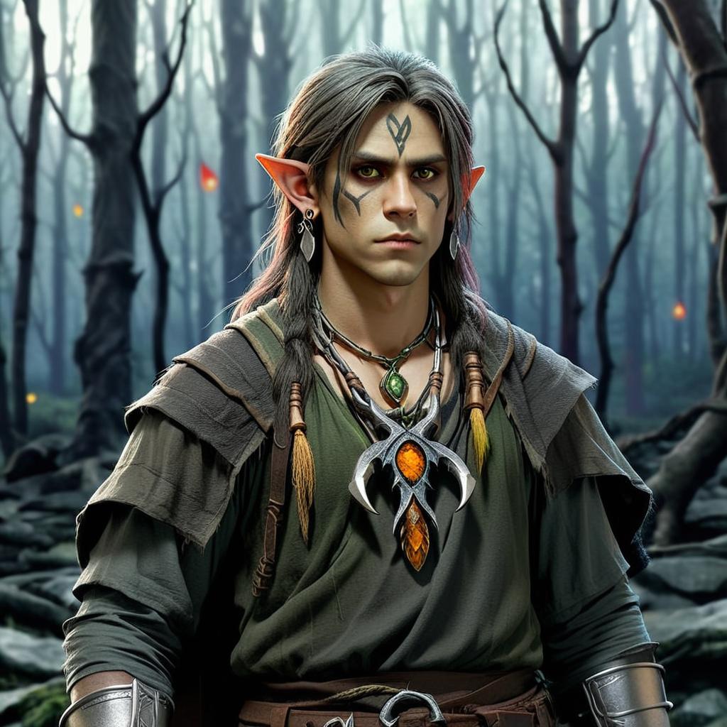 Mystical Warrior in the Enchanted Forest