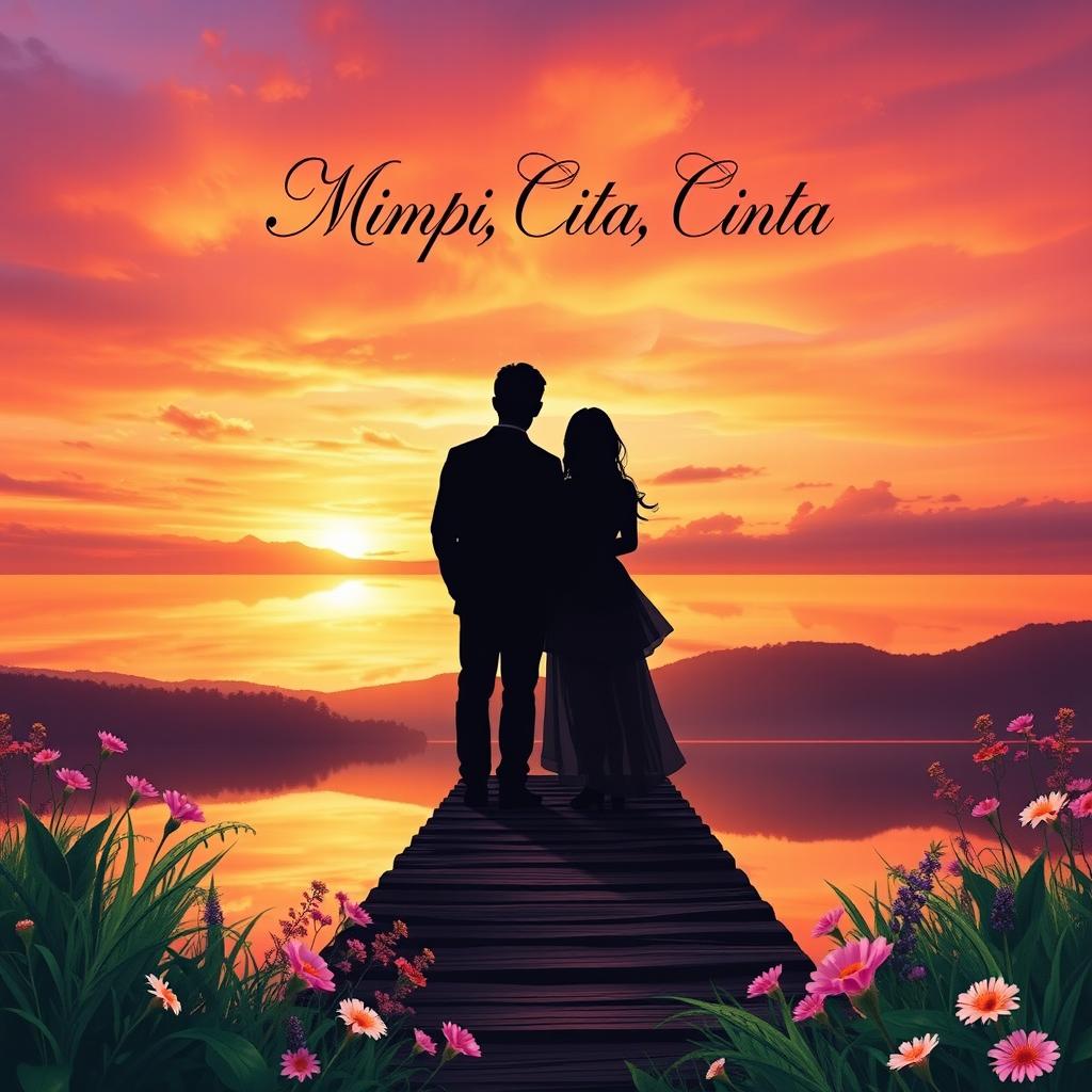 A captivating novel cover for 'Mimpi, Cita, Cinta'