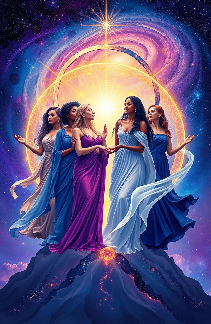 An artistic rendition of the concept of "Women and Infinity" inspired by the title written by May DöX Rai