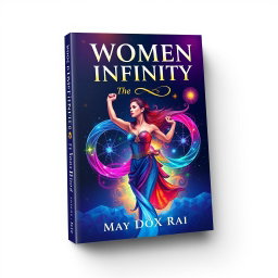 A stunning book cover design for 'Women the Infinity ♾️' written by May DöX Rai
