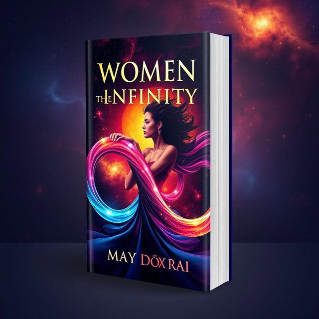 A stunning book cover design for 'Women the Infinity ♾️' written by May DöX Rai