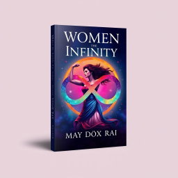 A stunning book cover design for 'Women the Infinity ♾️' written by May DöX Rai