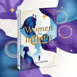 A visually striking image of a book titled 'Women the Infinity ♾️' written by May DöX Rai