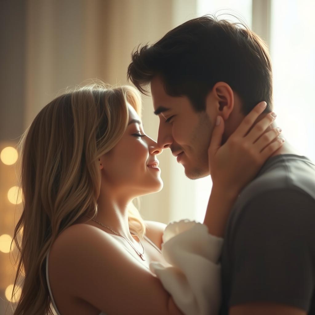 Whispers of Love: An Intimate Couple's Embrace