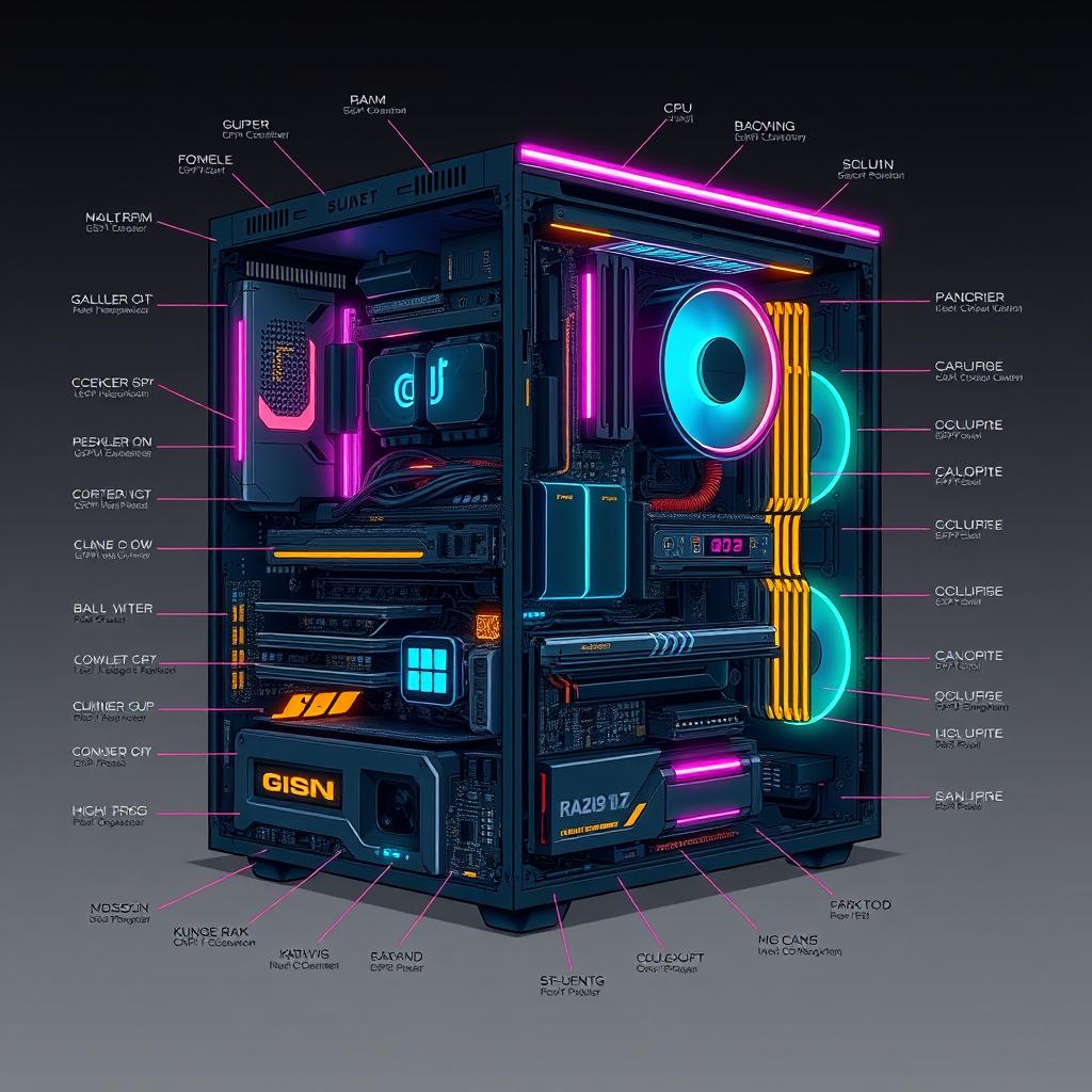 Dive into the Digital: Intricate Computer Components Revealed