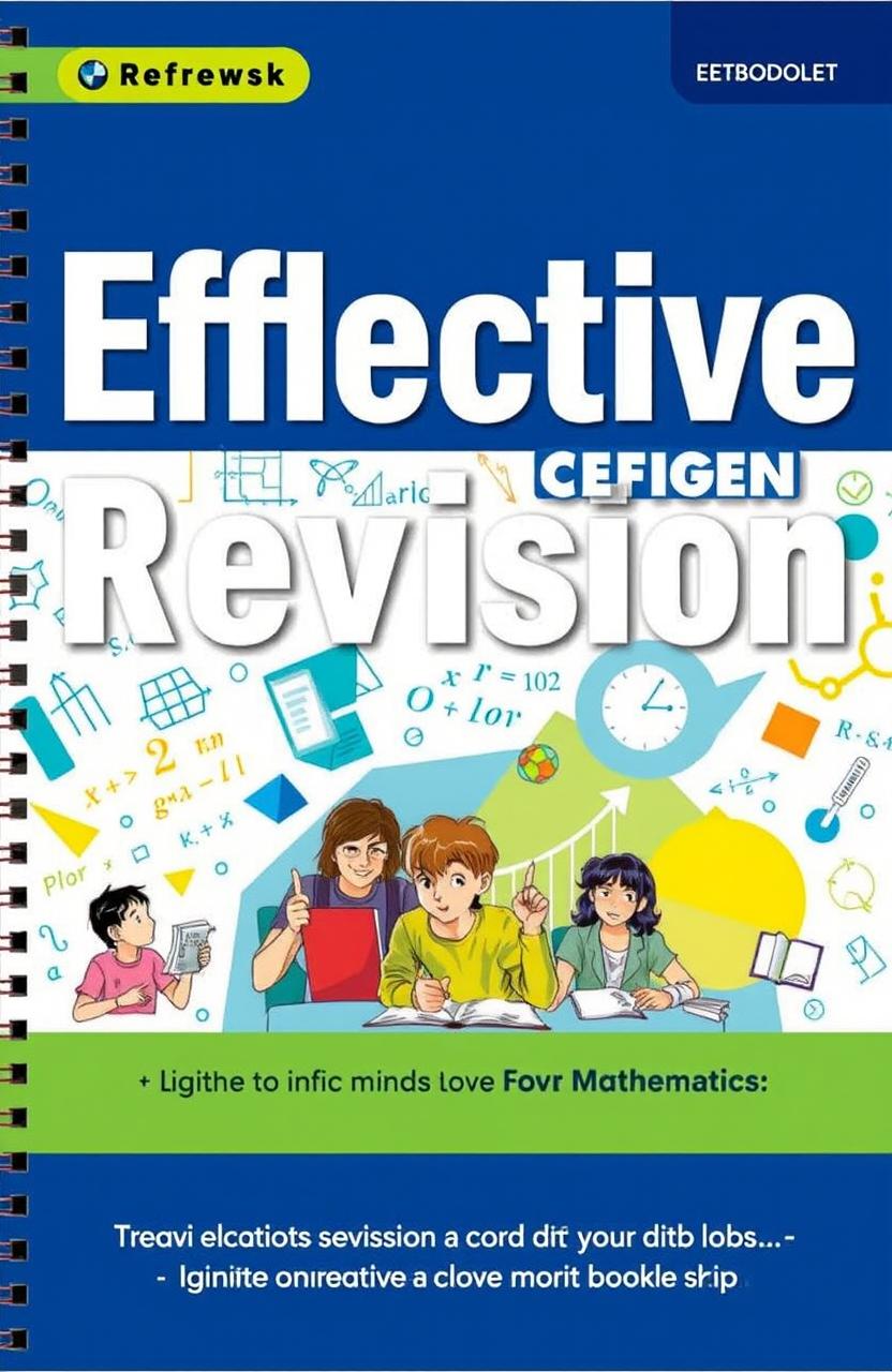 A detailed and visually engaging booklet cover for Mathematics revision titled 'Effective Revision Series'