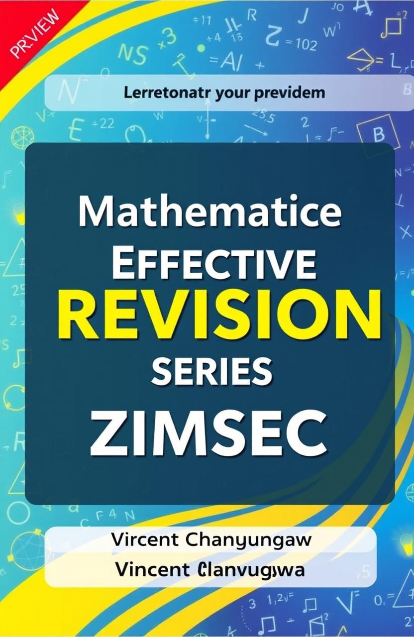 A visually striking cover for a Mathematics revision booklet titled 'Effective Revision Series: ZIMSEC'