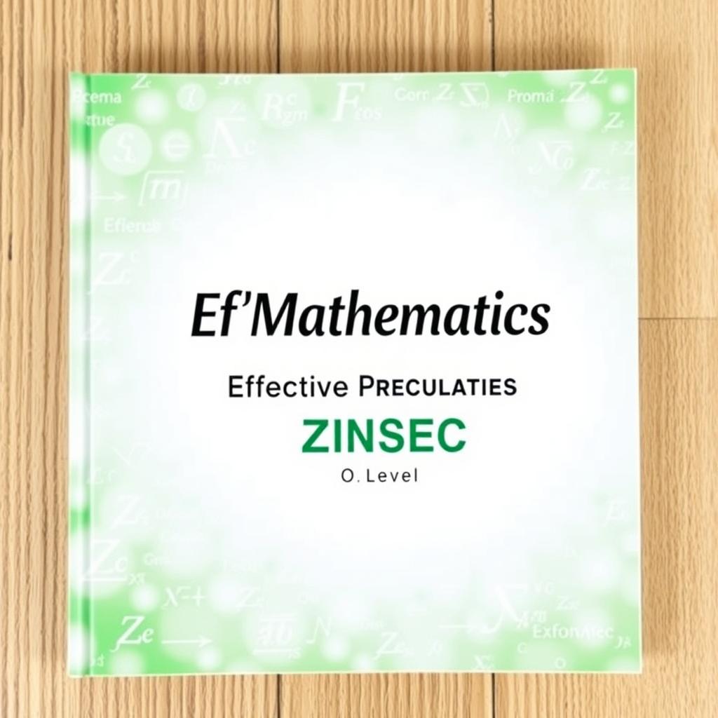 An educational booklet titled 'Ef'Mathematics Effective Revision Series - ZIMSEC' crafted specifically for O Level students