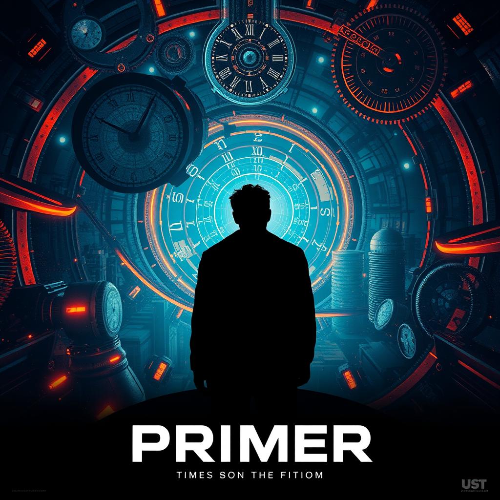A cinematic poster for a science fiction film titled 'Primer'