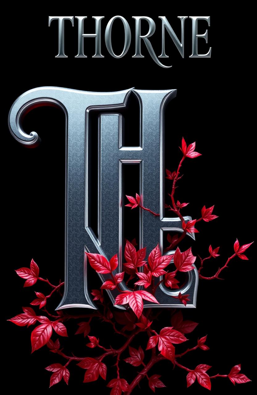 The word "THORNE" at the top of the image, constructed with shiny metallic letters that have a 3D appearance
