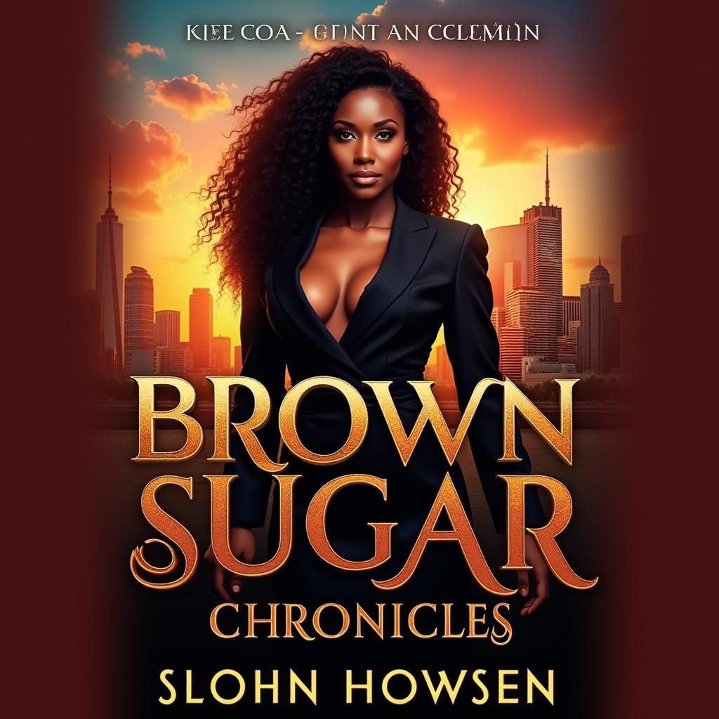 A sophisticated and intense book cover for 'Brown Sugar Chronicles Season 1: Love, Lies & Legacy'