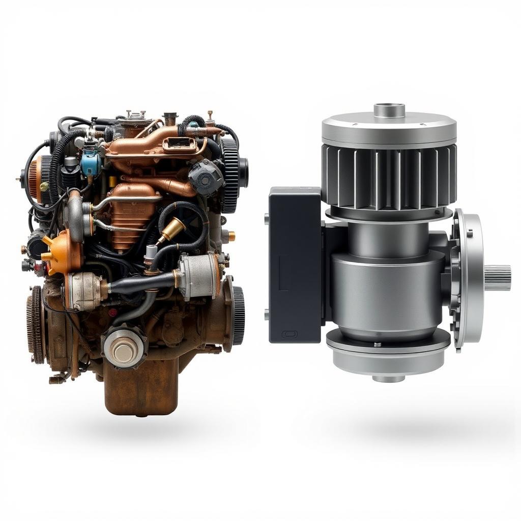 Traditional Internal Combustion Engine vs. Electric Motor
