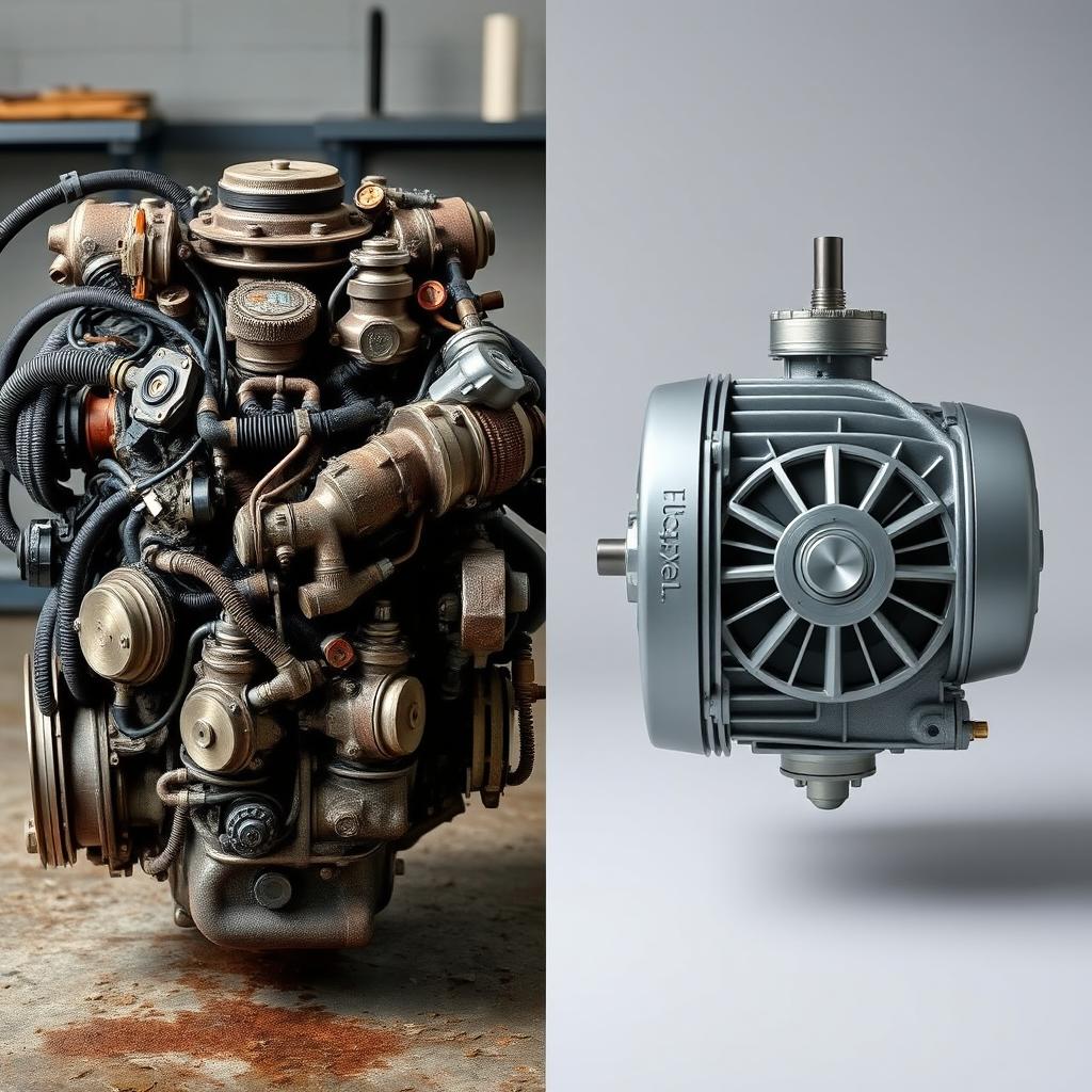 Traditional Internal Combustion Engine vs. Electric Motor