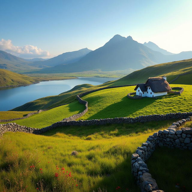 A breathtaking Connemara landscape showcasing the dramatic beauty of the region