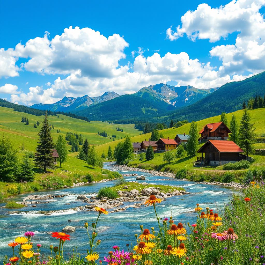 A picturesque landscape of Slovakia showcasing its beautiful natural scenery