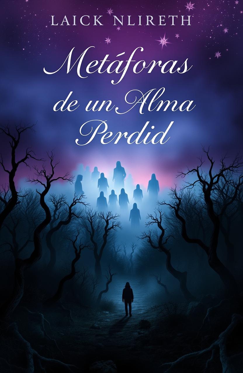 A captivating book cover for 'Metáforas de un Alma Perdida'