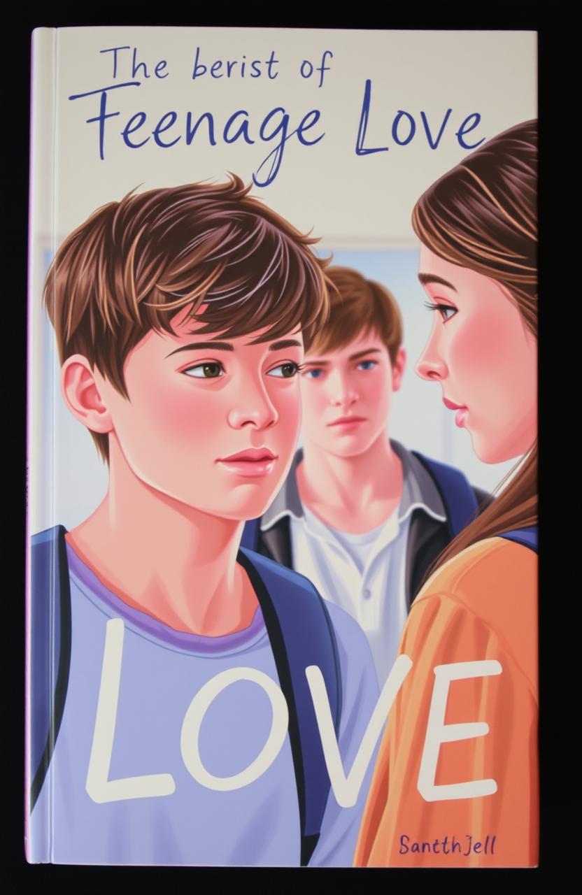A book cover featuring two teenagers in a school setting