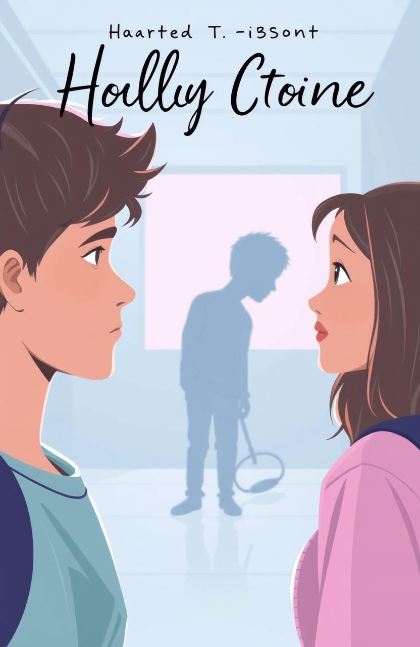 The cover features two teenagers, a boy and a girl, in a school environment