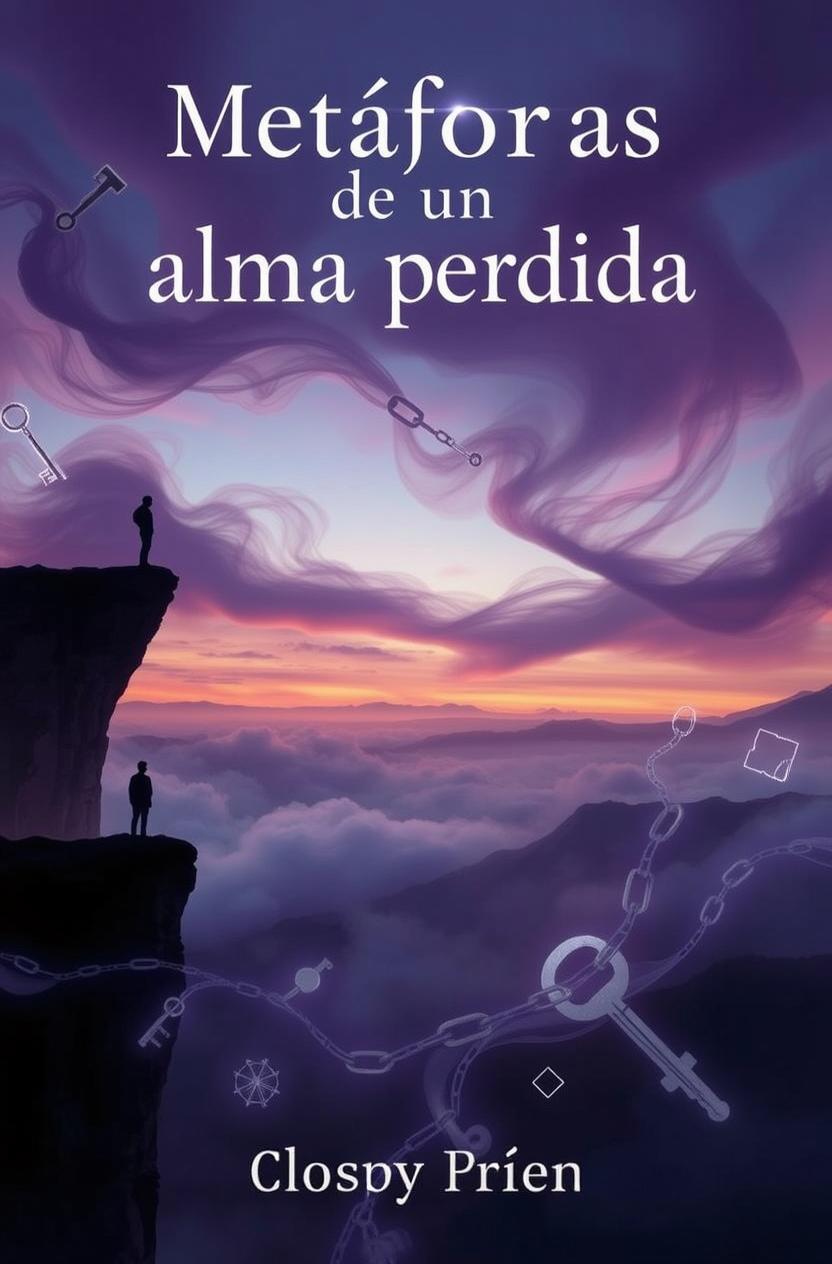 A surreal illustration depicting the theme of a lost soul as expressed in the title 'Metáforas de un alma perdida'