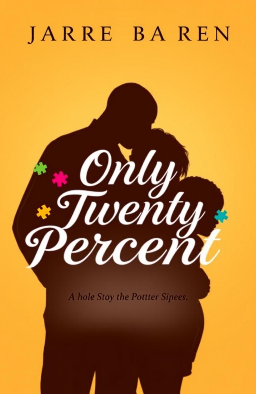 A book cover design featuring the title 'Only Twenty Percent' elegantly written in stylish letters