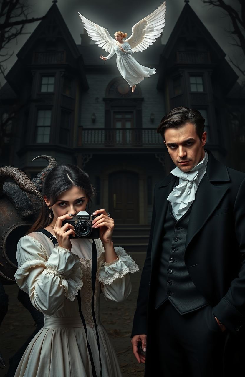 A gothic romance scene titled 'Ring Of Sin And Love'