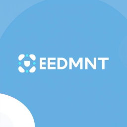Create a minimalist, modern, and professional abstract logo for a company named "MEDMNT" that specializes in innovative medical solutions
