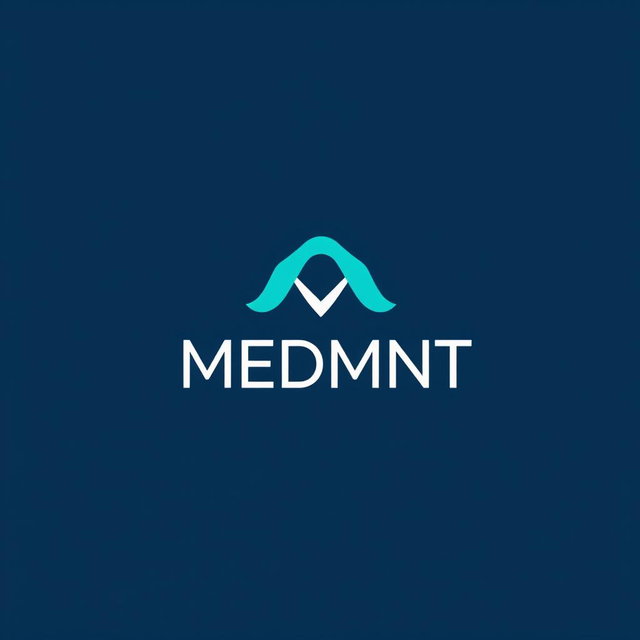 Design a minimalist, modern, and professional abstract logo for a company called "MEDMNT", specializing in innovative medical solutions