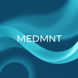 Design a minimalist, modern, and professional abstract logo for a company called "MEDMNT", specializing in innovative medical solutions