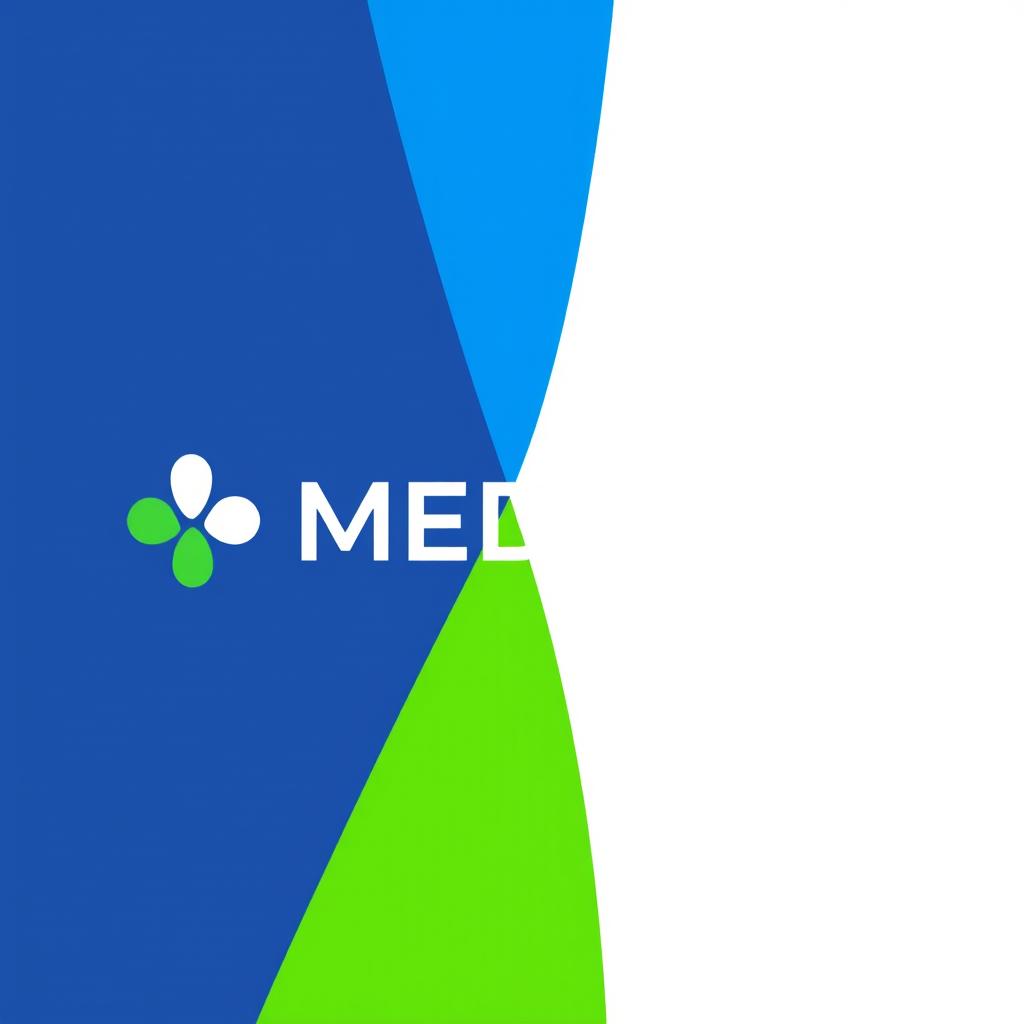 Design a minimalist, modern, and professional abstract logo for the company "MEDMNT," specializing in innovative medical solutions