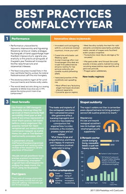 A detailed and organized compendium showcasing the best practices observed in an organization over the past year