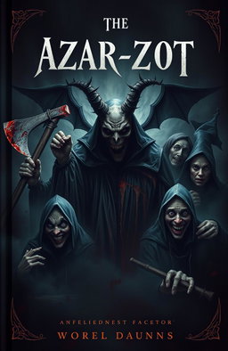 A mysterious and dark book cover conveying an atmosphere of hopelessness and horror