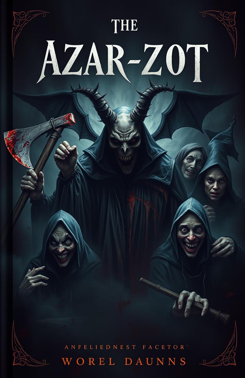 A mysterious and dark book cover conveying an atmosphere of hopelessness and horror