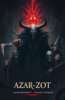 A mysterious, dark and captivating cover conveying an atmosphere of despair and horror
